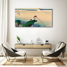 COLORAY.SK Obraz Canvas Ázie Ocean Mountain Rybár 120x60 cm