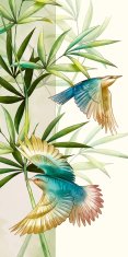 COLORAY.SK Roleta na okno Vtáky v listoch Žaluzija za propuščanje svetlobe 70x140 cm