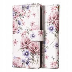 Tech-protect Wallet knižkové puzdro na Xiaomi Redmi Note 13 Pro 5G / Poco X6 5G, blossom flower