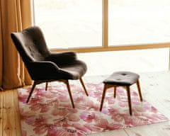 COLORAY.SK Podložka pod stoličku Farebné kvety akvarelu 100x70 cm 2 cm