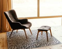 COLORAY.SK Podložka pod kolieskovú stoličku Malé biele sedmokrásky 100x70 cm 2 cm