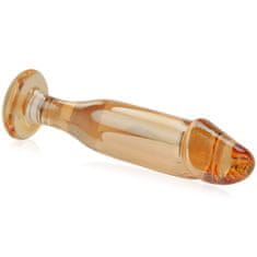 XSARA Skleněný anální kolík anal plug penis anální dildo ze skla - 77767423