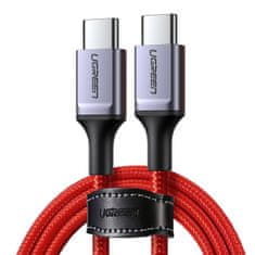 shumee Pletený kábel USB-C - USB-C 2.0 3A červený