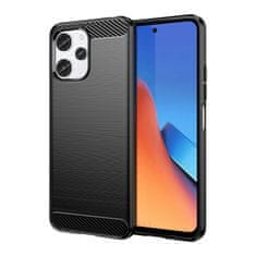 shumee Flexibilný kryt s karbónovým vzorom pre Xiaomi Redmi 12 Carbon Case, čierny