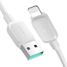 shumee Kábel pre iPhone Lightning - USB 2.4A 1.2m biely