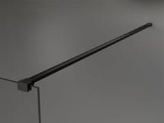 Mexen Kioto sprchová zástena 60x200 cm, 8mm sklo číre, čierny profil, 800-060-101-70-00