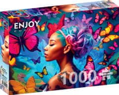 ENJOY Puzzle Kráľovná motýľov 1000 dielikov