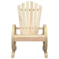 Vidaxl Záhradné stoličky Adirondack 4 ks jedľový masív