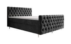 Veneti Čalúnená posteľ 180x200 ADRIA COMFORT PLUS s úložným priestorom - svetlo grafitová