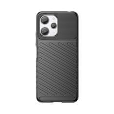 shumee Pancierový flexibilný kryt puzdra pre Xiaomi Redmi 12 Thunder Case, čierny