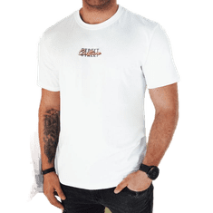 Dstreet Pánske tričko s potlačou biele rx5421 XXL