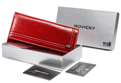 Rovicky Kožená dámska peňaženka na karty s ochranou RFID Protect