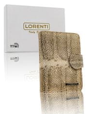 shumee Dámska kožená peňaženka so systémom RFID Protect, zapínanie na patentku - Lorenti