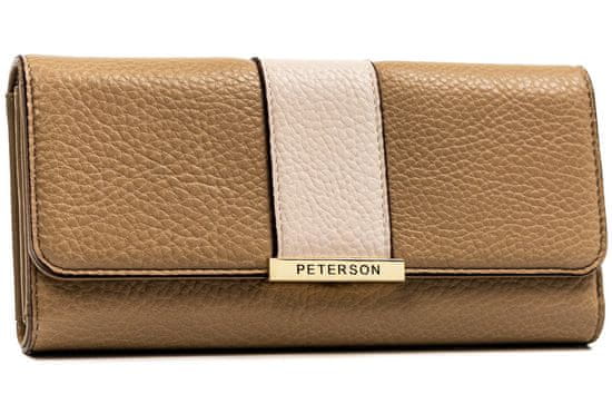 Peterson Veľká, horizontálna dámska peňaženka z ekologickej kože