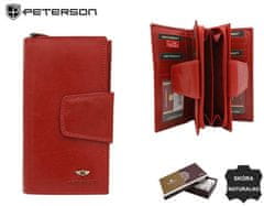 Peterson Priestranná, kožená dámska peňaženka na patentku