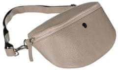 Peterson Dámska kožená kabelka cez pás s pripevneným opaskom