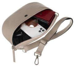 Peterson Dámska kožená kabelka cez pás s pripevneným opaskom