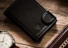 Peterson Pánska kožená peňaženka s vonkajšou kabelkou