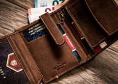 Peterson Pánska kožená peňaženka s vlasteneckým akcentom
