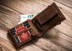 Peterson Pánska nubuková peňaženka s ochranou RFID kartou