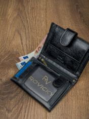 Rovicky Klasická kožená peňaženka so zapínaním na cvok