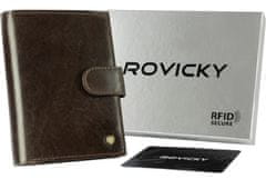 Rovicky Pánska kožená peňaženka N62L-RVT-3227 D.Brown