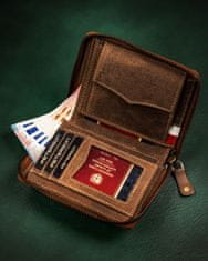 Peterson Priestranná, kožená pánska peňaženka s RFID systémom