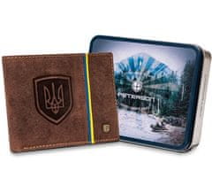 Peterson Pánska nubuková peňaženka so znakom Ukrajiny