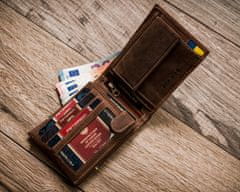 Peterson Pánska nubuková peňaženka so znakom Ukrajiny