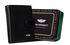 Peterson Pánska kožená peňaženka vo vertikálnej orientácii so zapínaním na cvok - Peterson