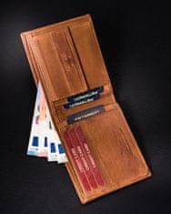Peterson Klasická kožená pánska peňaženka na karty