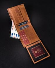 Peterson Klasická kožená pánska peňaženka na karty