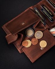 Peterson Pánska kožená peňaženka na karty s ochranou RFID Protect