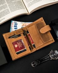 Peterson Pánska kožená peňaženka s RFID Protect