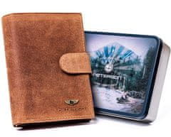 Peterson Kožená peňaženka so zapínaním na patent