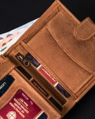 Peterson Pánska peňaženka z kvalitnej prírodnej kože so systémom RFID Protect