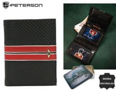Peterson Veľká, kožená pánska peňaženka bez zapínania