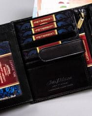 Peterson Klasická kožená pánska peňaženka na patentku