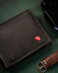 Peterson Pánska kožená peňaženka s vonkajším vreckom na karty