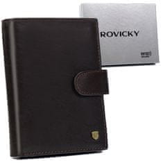 Rovicky Kožená pánska peňaženka na karty s RFID Protect systémom