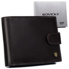 Rovicky Kožená pánska peňaženka s vreckom na preukaz