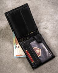 Peterson Darčeková sada: veľká kožená pánska peňaženka a kľúčenka