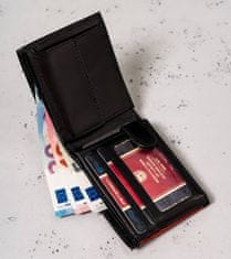 Peterson Malá, kožená pánska peňaženka v horizontálnej orientácii s RFID systémom