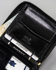 Rovicky Malá kožená pánska peňaženka na zips
