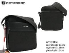 Peterson Pánska taška cez rameno z polyuretánovej tkaniny
