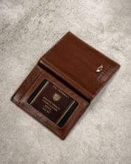Peterson Darčeková sada: elegantná kožená peňaženka, puzdro na karty a kľúčenka