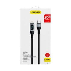 shumee iPhone rýchlonabíjací kábel USB-C - Lightning PD 20W 1m čierny