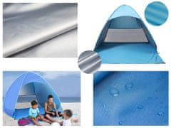 14417 Samorozkladací stan UV plážový 160 x 140 x 110 cm modrá