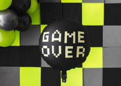 Balón fóliový s nápisom GAME OVER - Game - Rozlúčka so slobodou - 45 cm