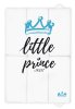 Nellys Cestovná prebaľovacia podložka, mäkká, Little Prince, 60x40cm, biela, modrá